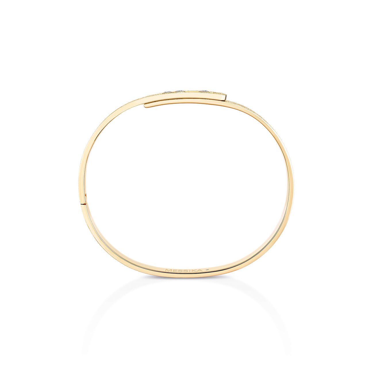 Move Noa Cisel&eacute; Yellow Gold and Diamond Bangle image number 3